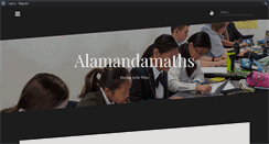 Desktop Screenshot of alamandamaths.com