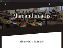 Tablet Screenshot of alamandamaths.com